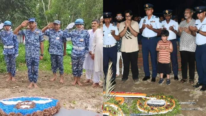 BAF pays tribute with guard of honour to two teachers
