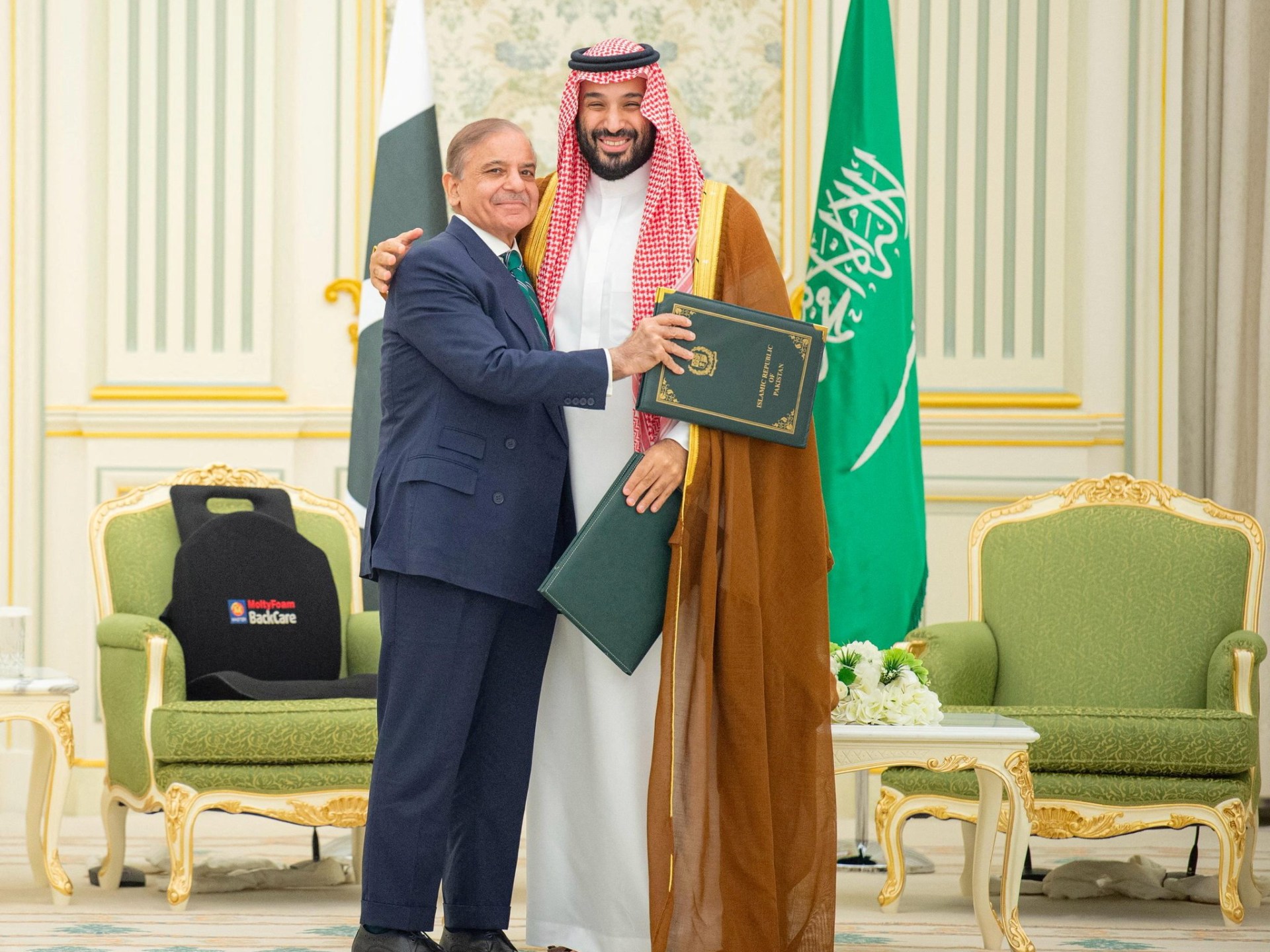 Pakistan and Saudi Arabia sign defence pact pledging joint response to aggression