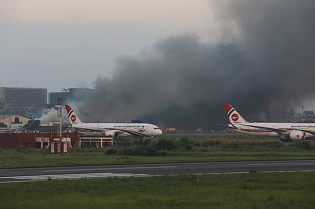 Airport fire damages imported goods worth millions