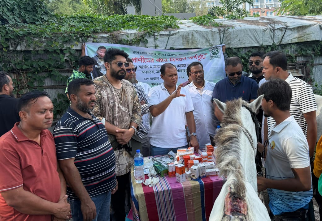 কক্সবাজারে অসুস্থ ঘোড়াদের চিকিৎসা দিলো অ্যানিমেল ওয়েলফেয়ার অ্যাসোসিয়েশন