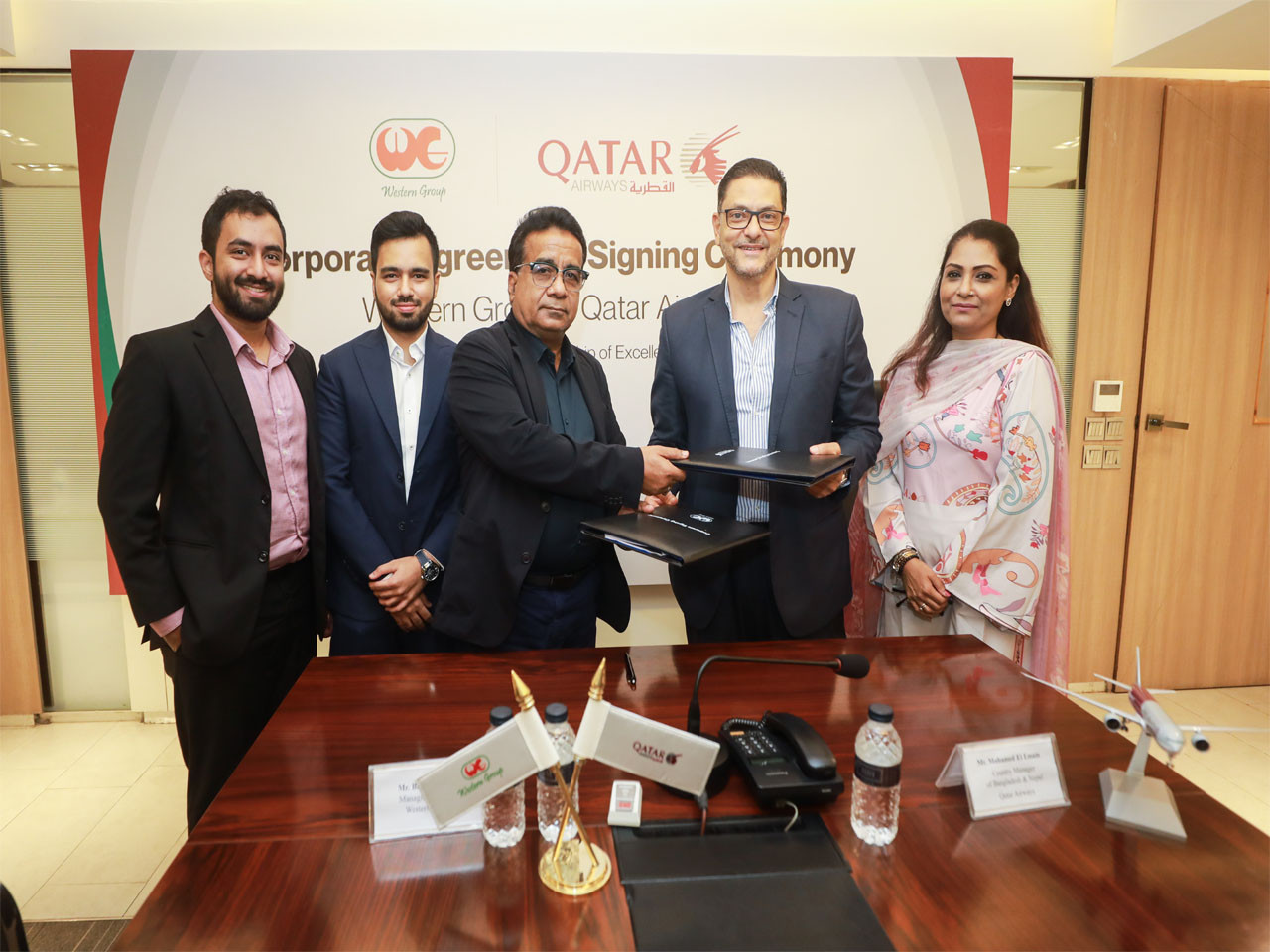 Western Group and Qatar Airways sign corporate agreement
