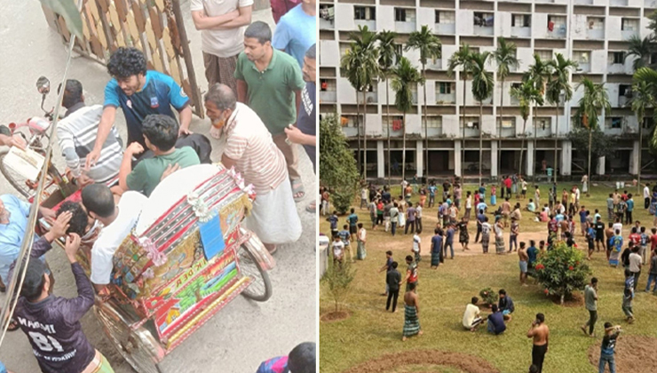 ঢাবির দুই হলের আতঙ্কিত শিক্ষার্থীদের নিচে লাফ, আহত ৩