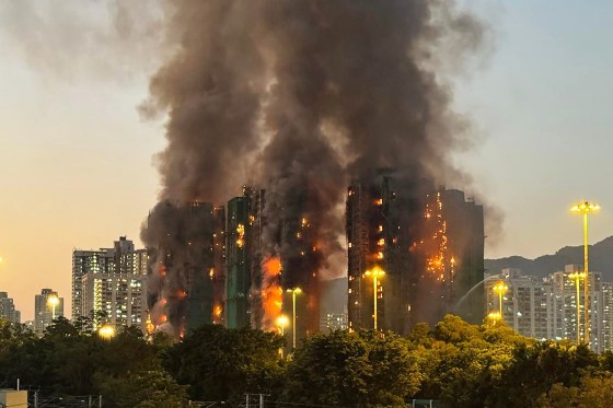 Fire engulfs Hong Kong residential blocks