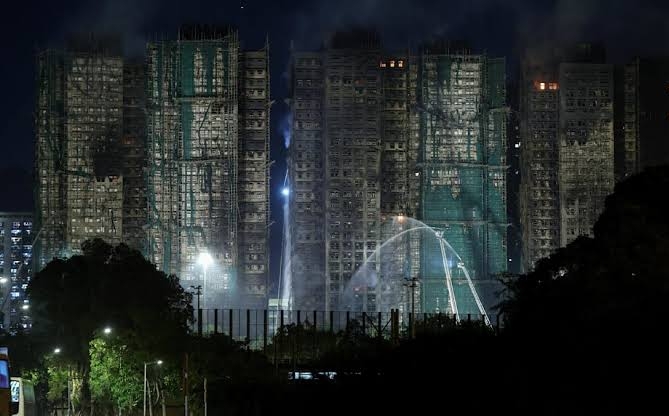 Hong Kong blaze kills 75 with 300 missing