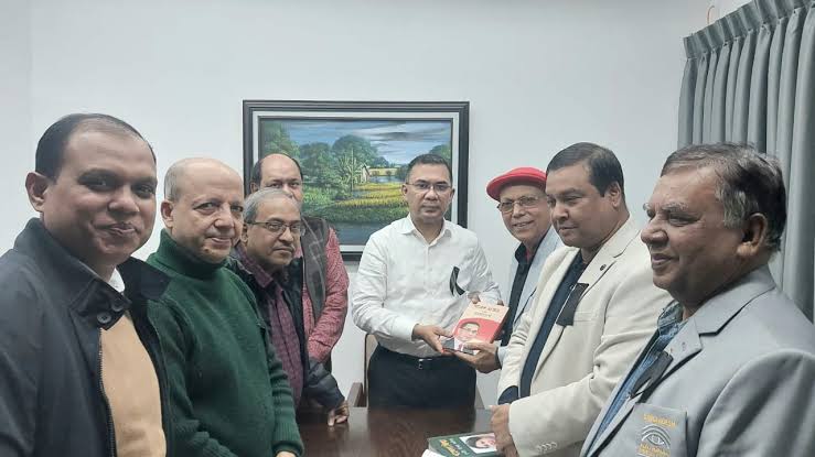 তারেক রহমানের সঙ্গে জাতীয় প্রেসক্লাবের নেতাদের সাক্ষাৎ