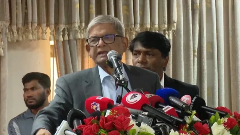 ৩ ভোটও নেই, ওরা বলে নির্বাচন হতে দেব না: মির্জা ফখরুল
