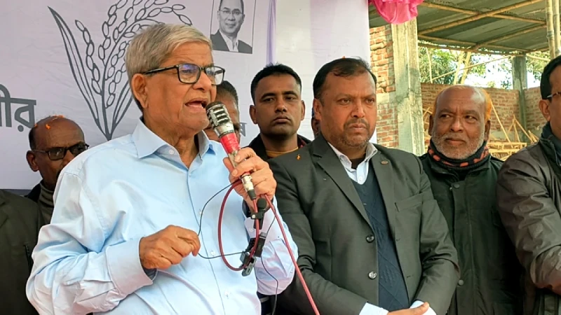 যারা ধর্মকে ভিত্তি করে রাজনীতি করে তাদের প্রশ্রয় দিতে চাই না: মির্জা ফখরুল