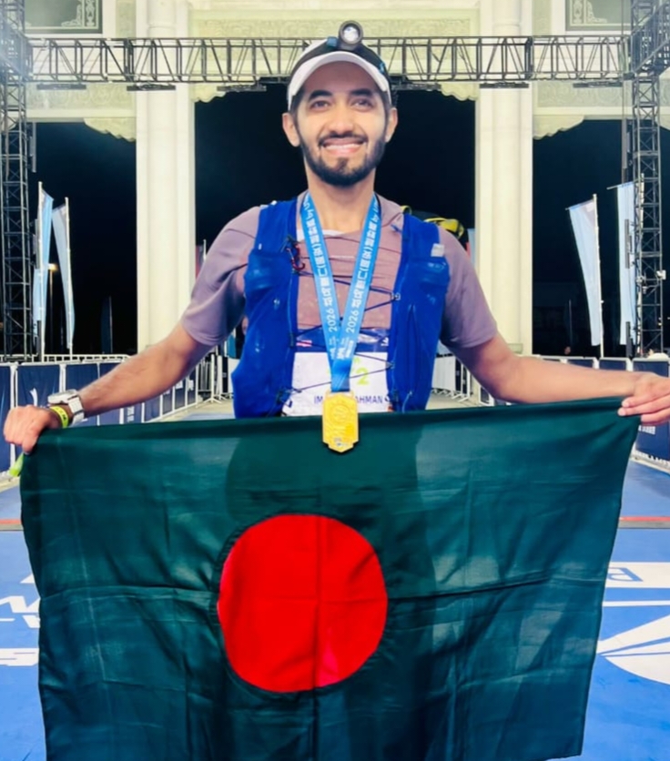 Bangladeshi runner Imamur Rahman takes part in Ultra-Trail Xiamen in China
