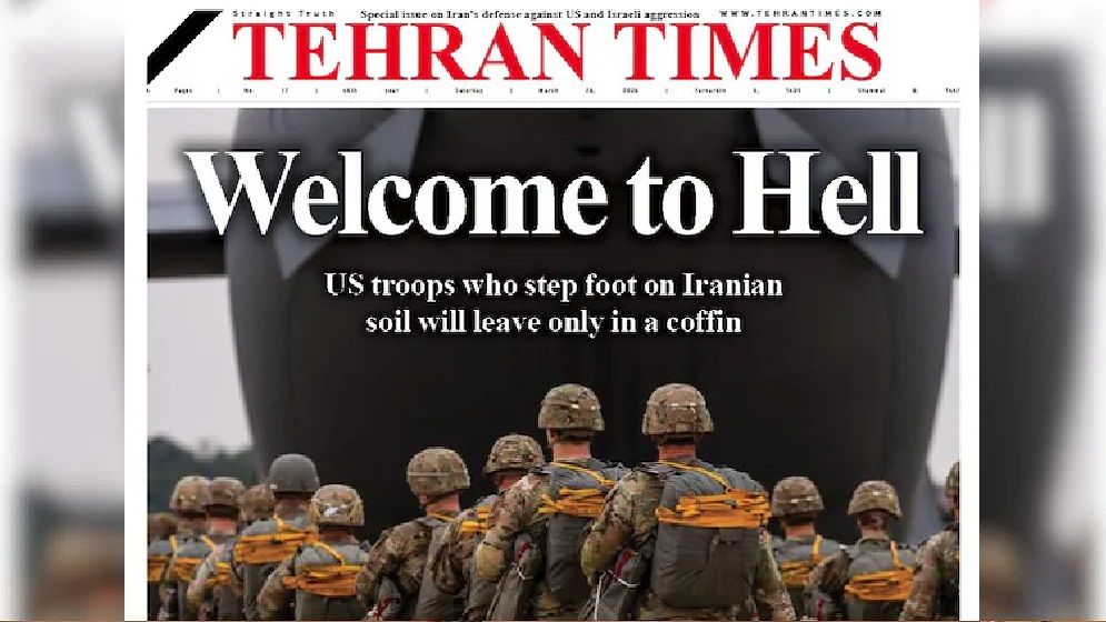 'Welcome to Hell' to American soldiers from Iran