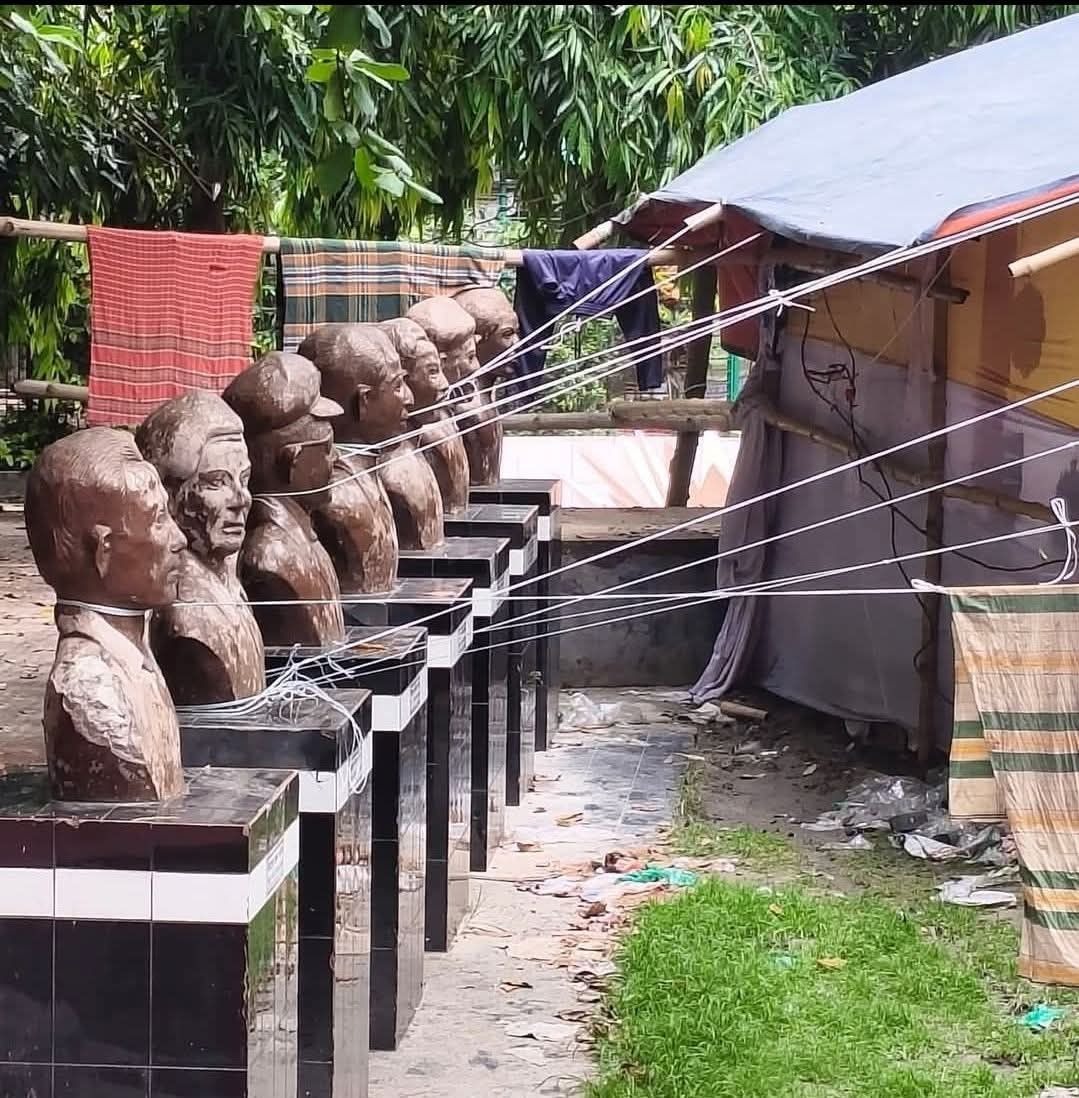 টাঙ্গাইলে ভাষ্কর্য অবমাননা নিয়ে সৃষ্ট বিতর্কের অবসান