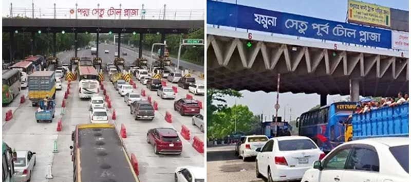 Nearly Tk64cr toll collected on Padma, Jamuna bridges in 10 days