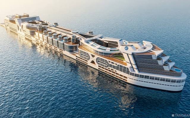 Nearly a mile long and 80,000 on board – welcome to the first floating city