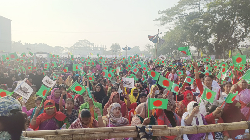 বঙ্গবন্ধু কন্যার অপেক্ষায় কালকিনিবাসী