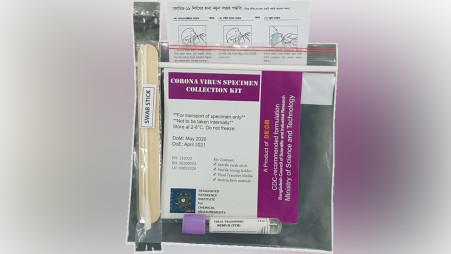 Science lab ready to make kit for virus sample collection