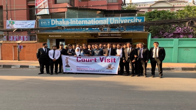 DIU Law Students visit Narayanganj District &amp; Sessions Judges Court