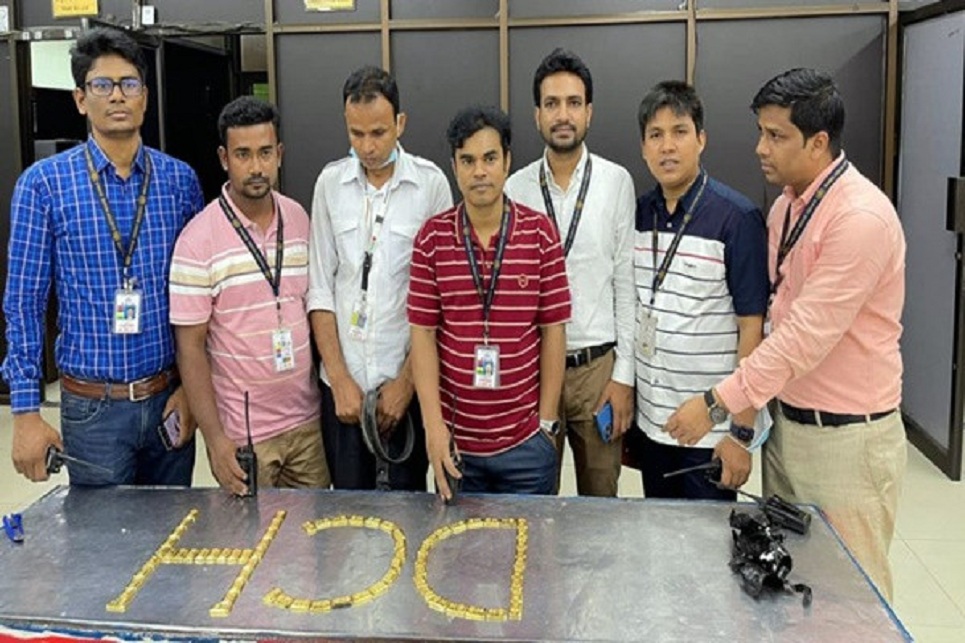 Biman catering staff arrested with 8kg smuggled gold