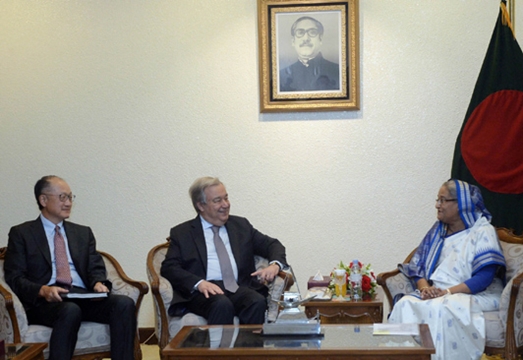 Guterres, Kim assure continued support on Rohingya issue