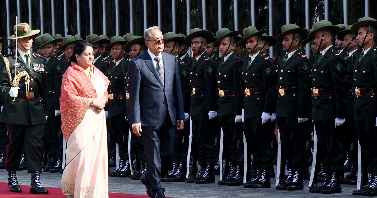 President arrives in Kathmandu on a 4-day visit
