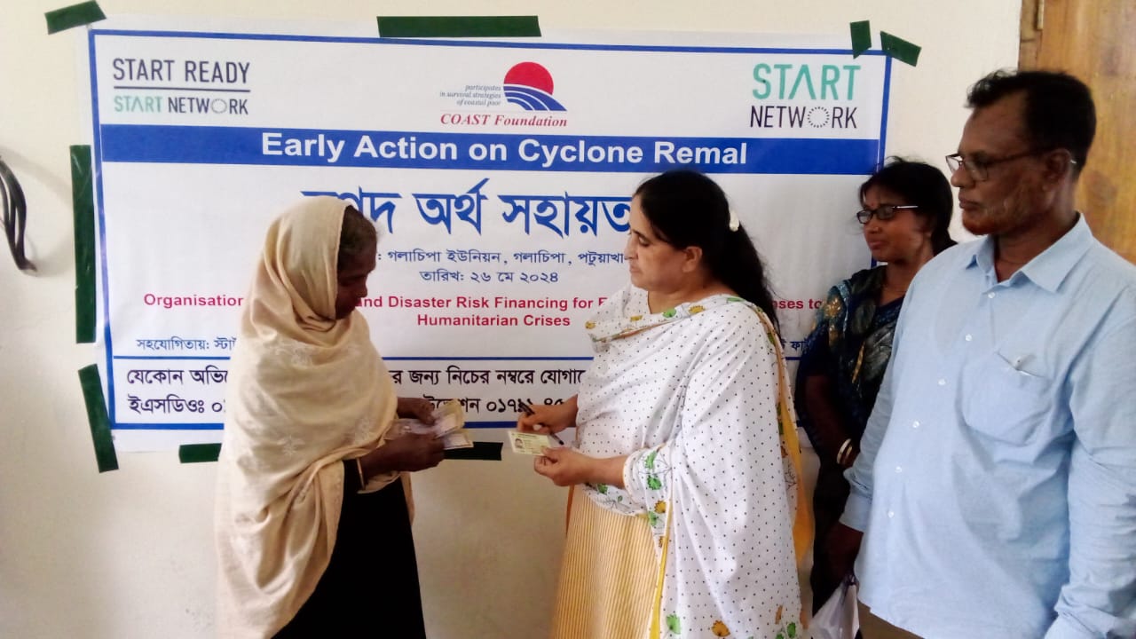 COAST Foundation provides cash to 300 families affected by cyclone 'Remal' in Patuakhali