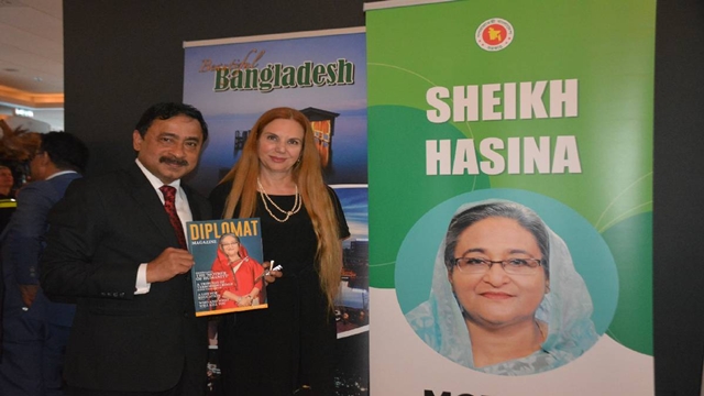 Netherlands-based Diplomat Magazine runs cover story featuring Hasina