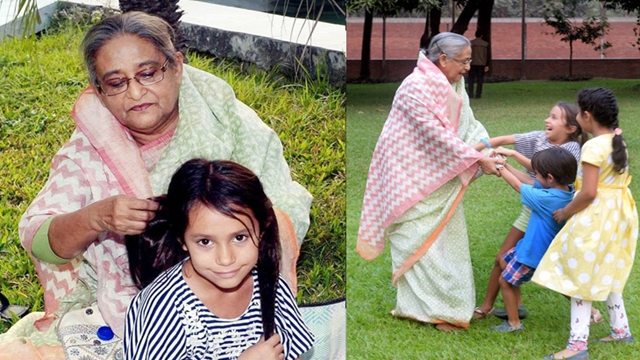 PM’s day out with grand-children