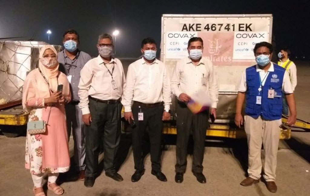 1st segment of Pfizer vaccine arrives