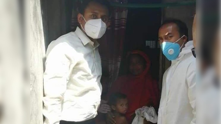 দরিদ্রদের মধ্যে খাবার বিতরণ কার্যক্রম তাবিথ আউয়ালের