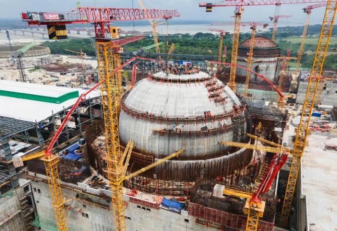 Inner containment construction of RNPP at final stage