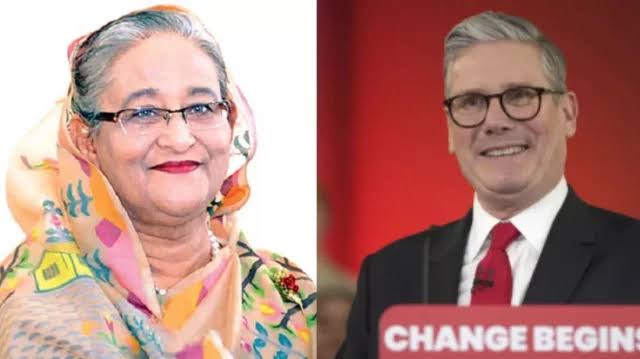 PM Hasina congratulates Starmer on becoming new UK premier