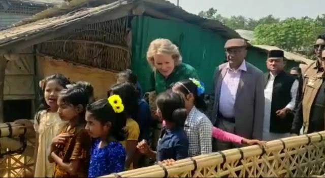 SDG advocate Queen Mathilde visits Cox's Bazar Rohingya camps