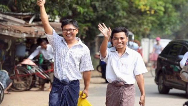 Reuters reporters jailed in Myanmar freed from prison after more than 500 days
