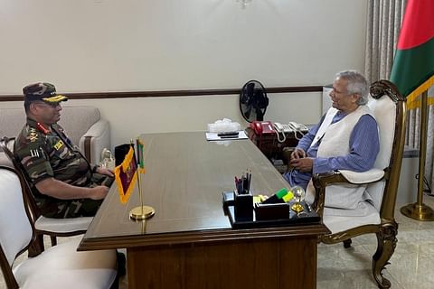 Army Chief calls on Chief Adviser Prof Yunus