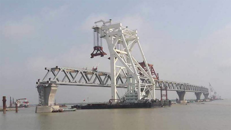 Padma Bridge’s 15th span installed: 2250 meters now visible